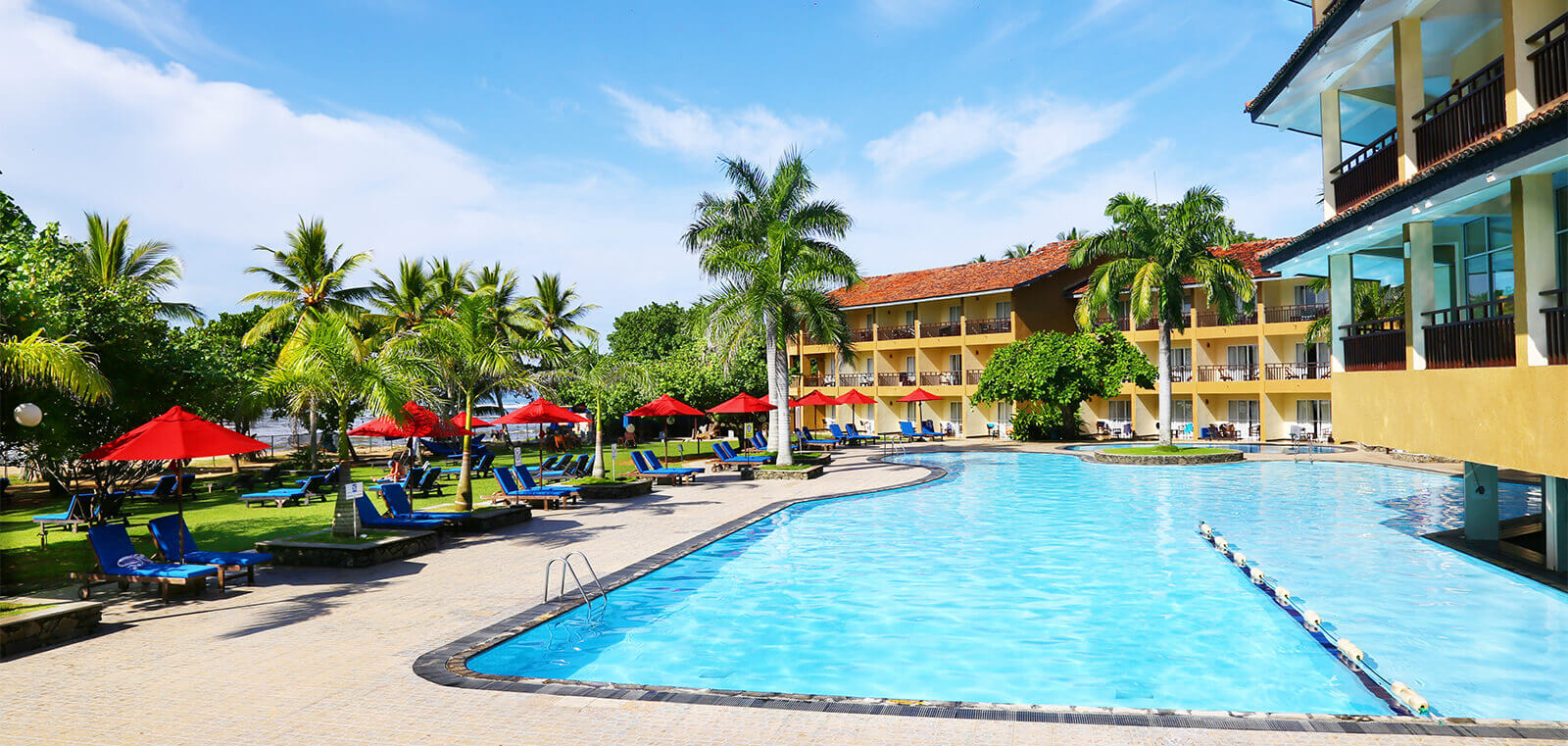 The Palms Hotel, a beach resort by the Golden Mile Beach of Sri LankaThe Palms Hotel, a beach resort by the Golden Mile Beach of Sri Lanka